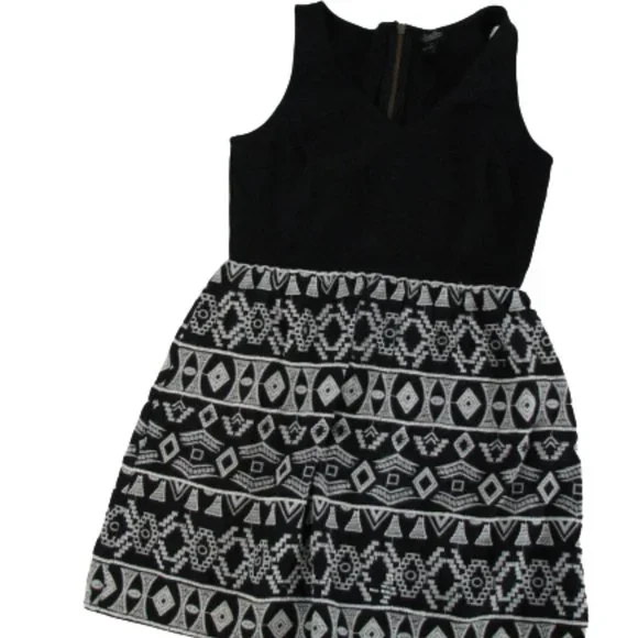 lucky brand black embroidered dress Lucky Brand Embroidered Boho Mini Dress Size XS – theuntamedthread.com main image 0